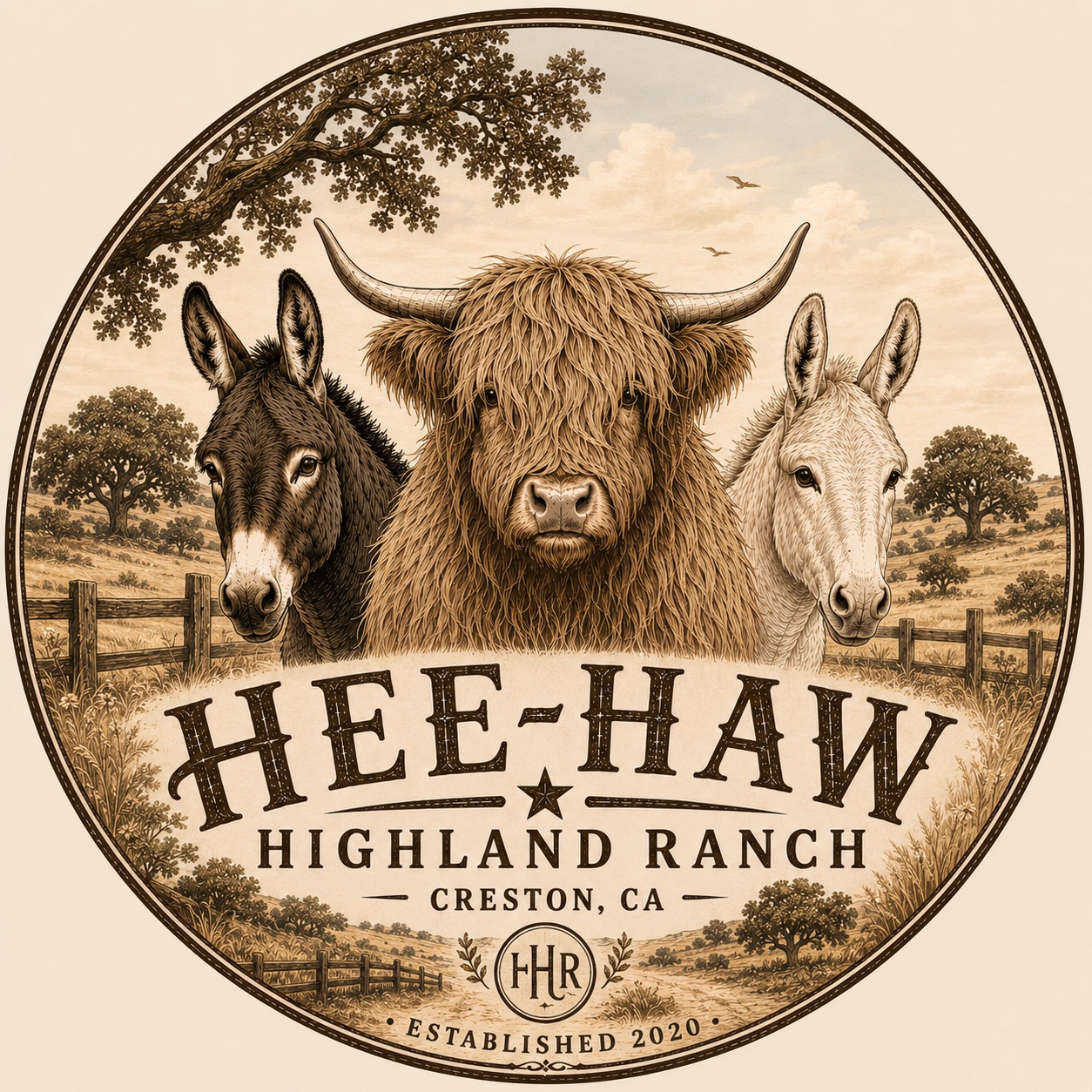 Hee-Haw Highland Ranch logo